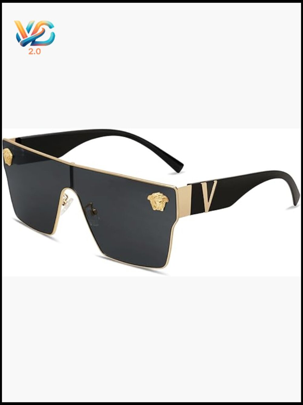 Oversized Square Sunglasses Vintage Trendy Classical UV Protection